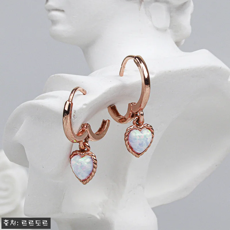 14K 미니 링귀걸이 원터치 하트 오 관련 이미지 6