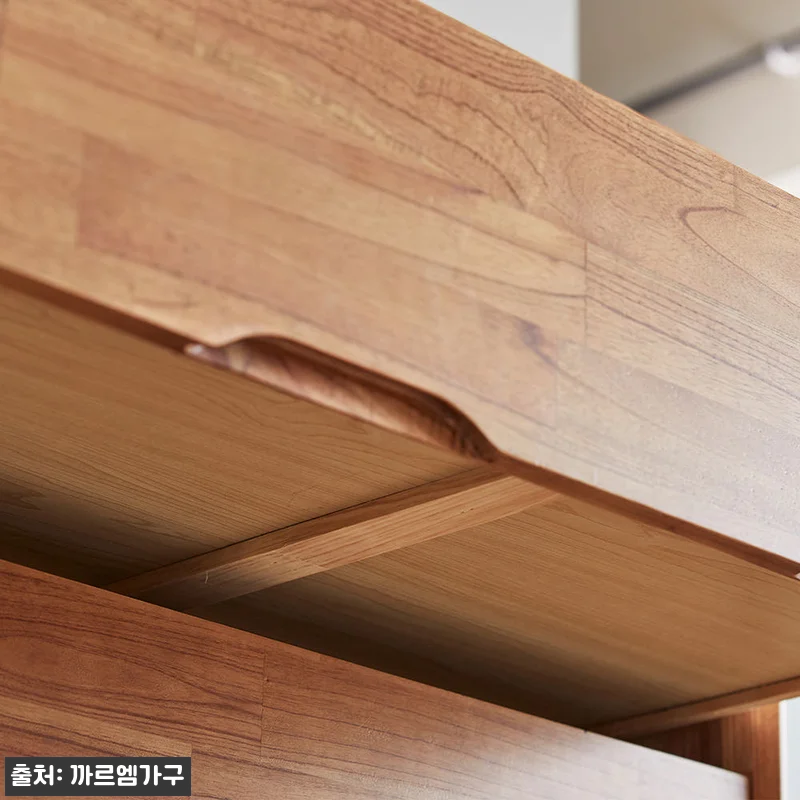 참죽나무 원목 루버린 5단 서랍장 8 관련 이미지 6