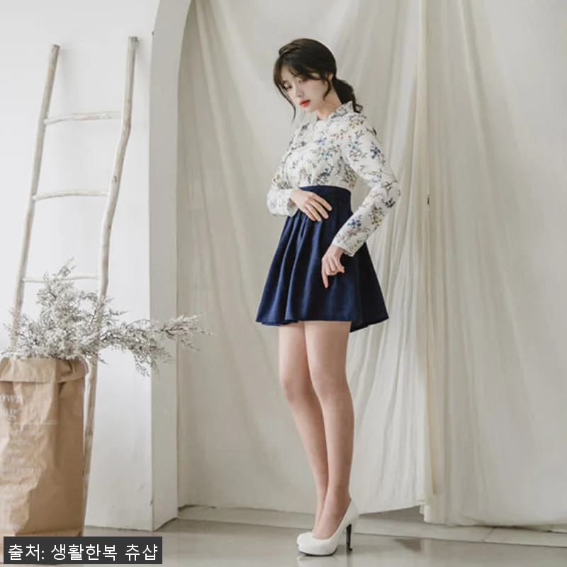 생활한복 세트 야생화+너울 개량 계량 관련 이미지 7