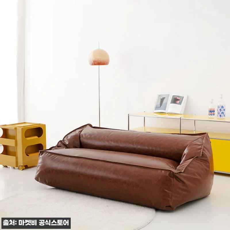 앰보 2인 빈백소파 LS045 브라운 관련 이미지 7