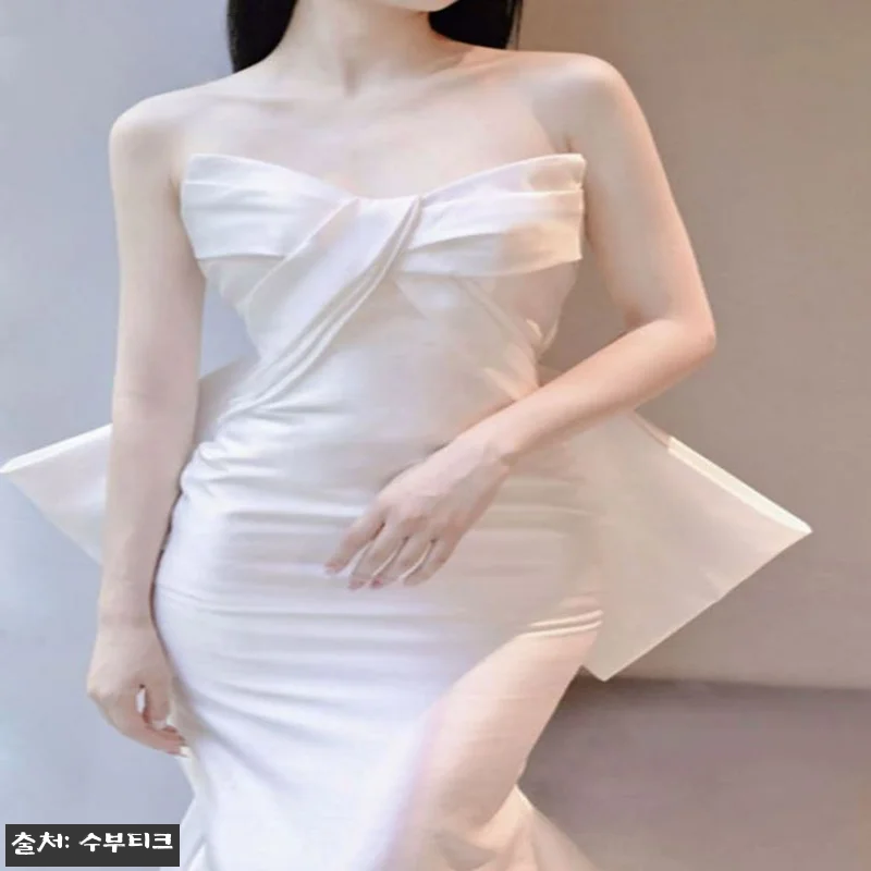 셀프 웨딩드레스 2부 새틴 야외촬영용 관련 이미지 7