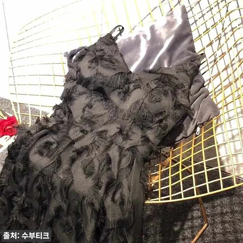 요정깃털 민소매 이브닝 2부드레스 웨 관련 이미지 4