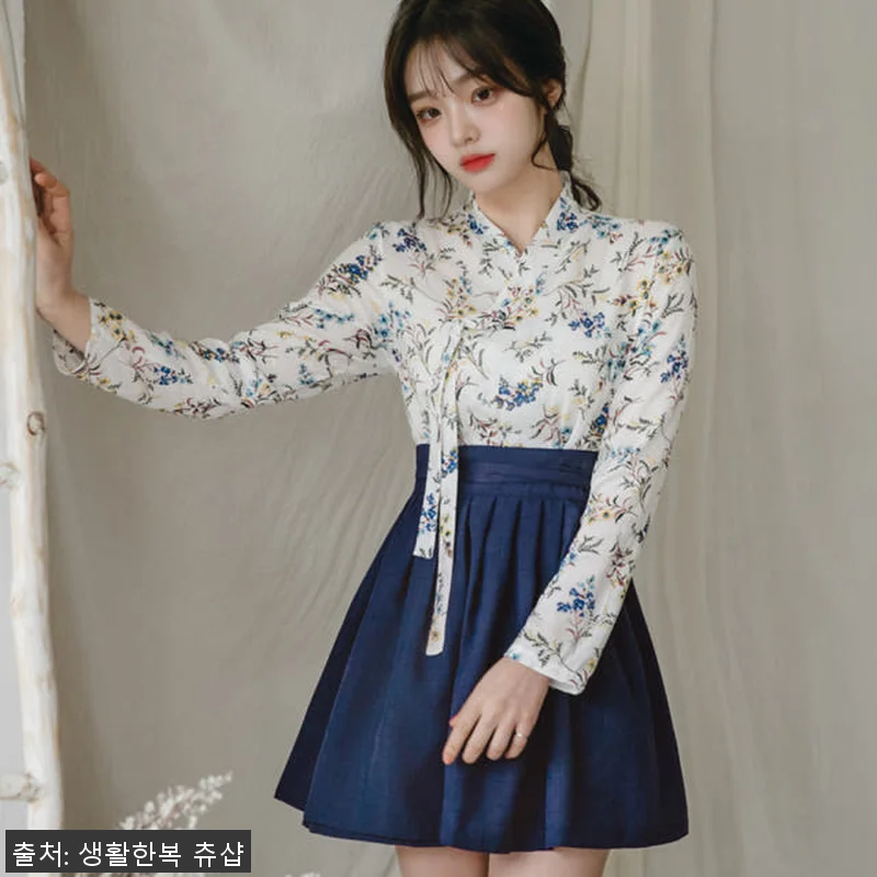 생활한복 세트 야생화+너울 개량 계량 관련 이미지 9