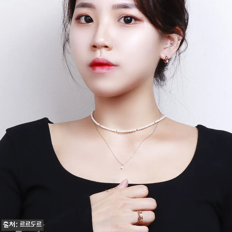 14k 담수 진주 비드 초커 목걸이 관련 이미지 9