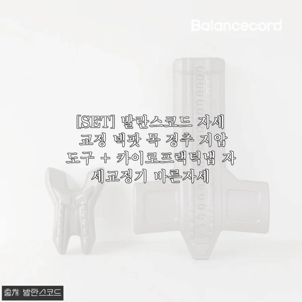 [SET] 발란스코드 자세 교정 넥팟 & 카이로프랙틱냅 사용후기