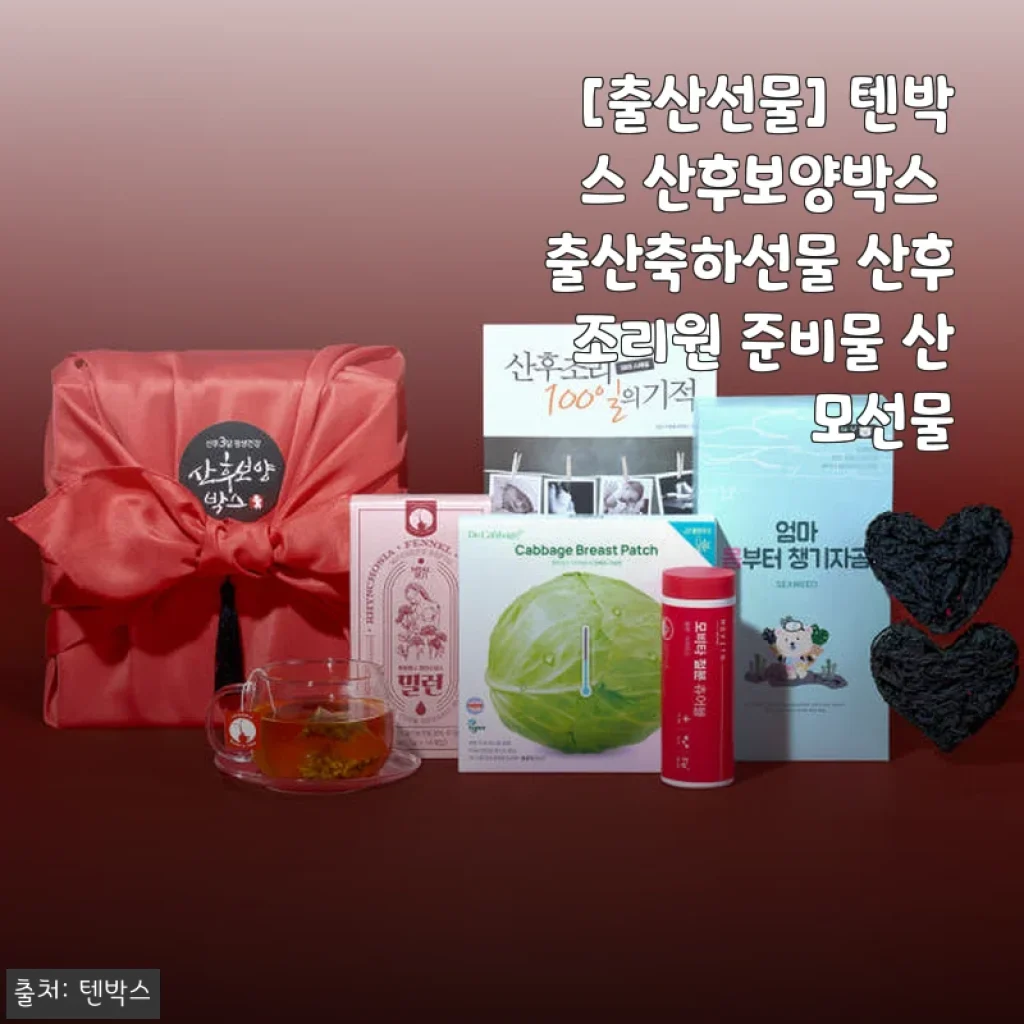 텐박스 산후보양박스 사용후기 – 산모를 위한 세심한 배려가 느껴지는 출산선물