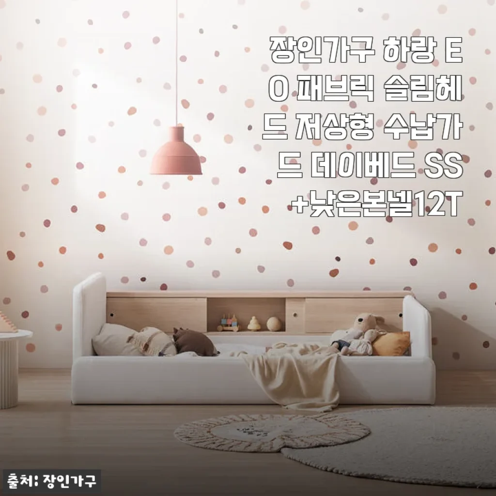 장인가구 하랑 E0 패브릭 슬림헤드 저상형 수납가드 데이베드 SS 사용 후기 및 제품 소개