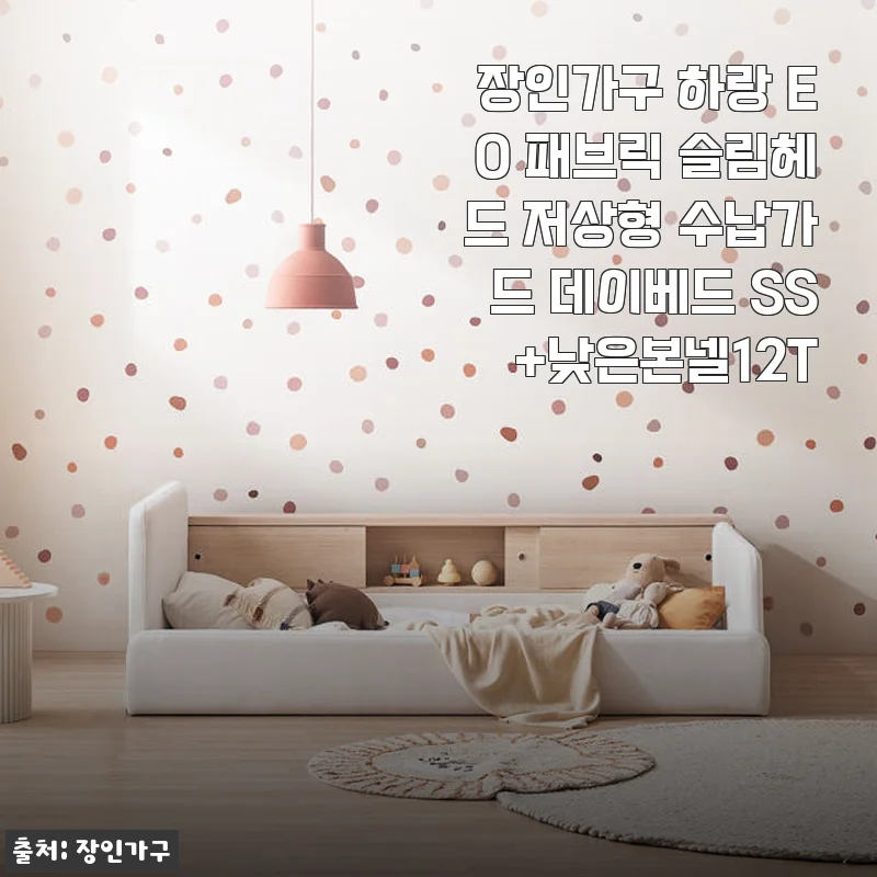 장인가구 하랑 E0 패브릭 슬림헤드 저상형 수납가드 데이베드 SS 사용 후기 및 제품 소개