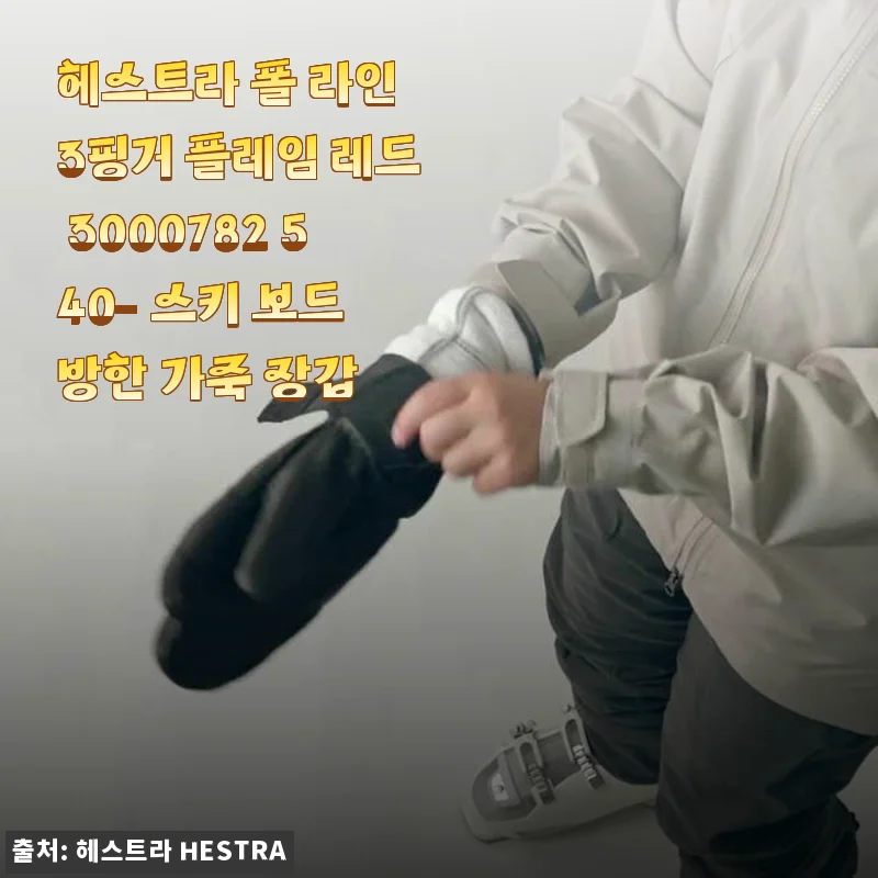 헤스트라 폴 라인 3핑거 플레임 레드 3000782 540 사용후기: 스키 시즌 필수 방한 장갑