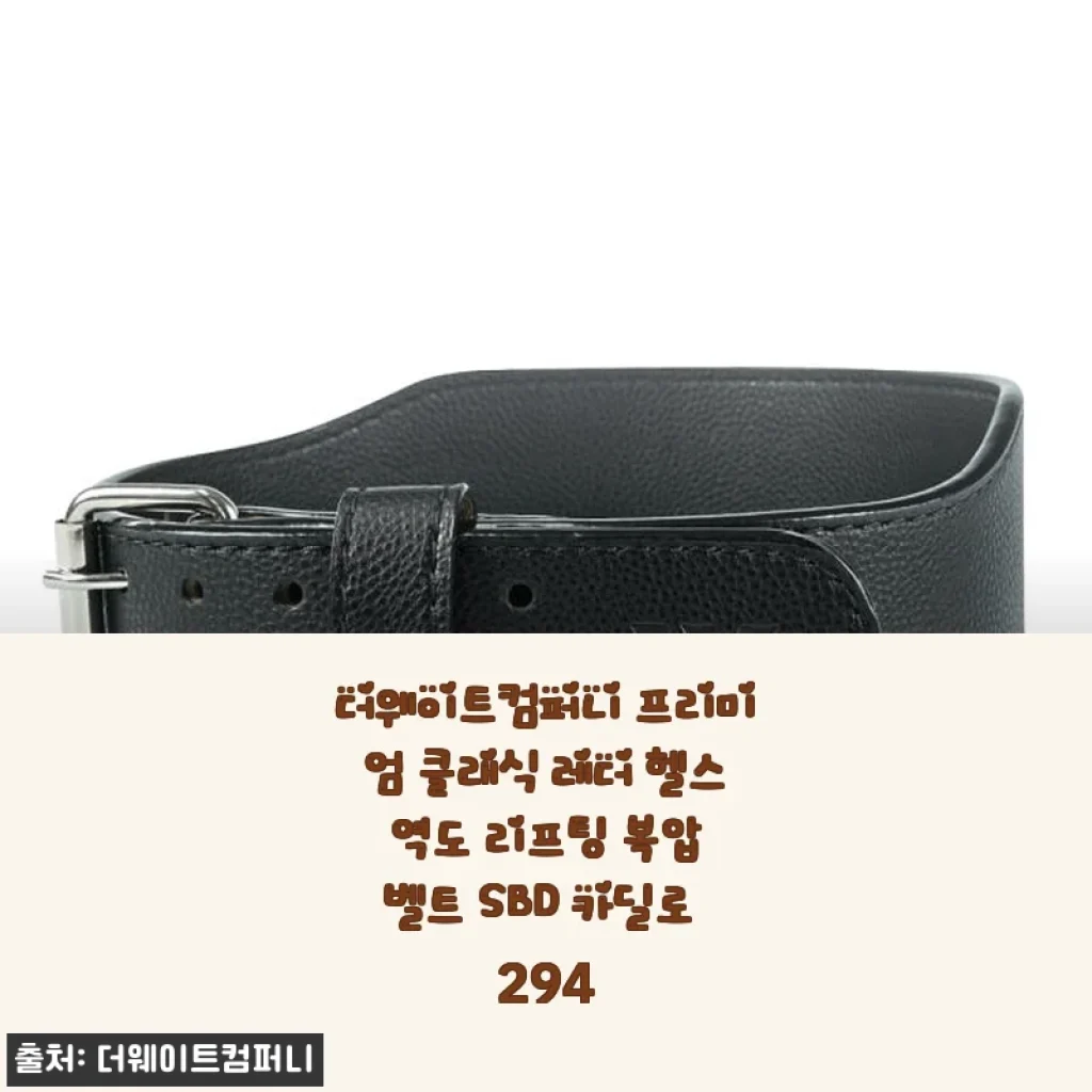 더웨이트컴퍼니 프리미엄 클래식 레더 헬스 역도 리프팅 복압 벨트 SBD 카딜로 294 사용후기