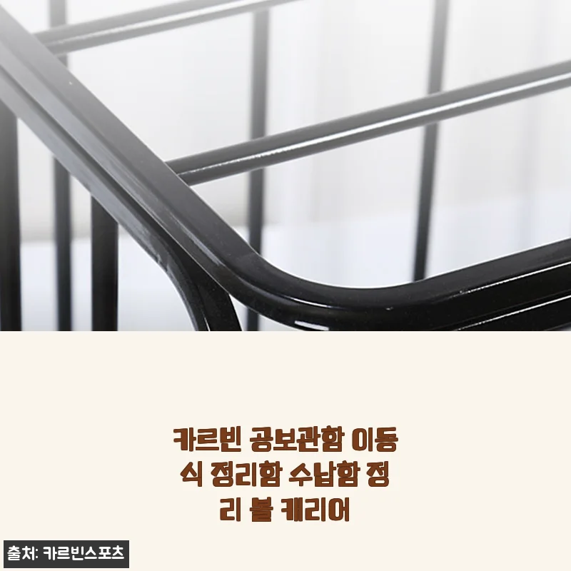 카르빈 공보관함 이동식 정리함 수납함 사용후기 - 넉넉한 공간과 편리한 이동성의 만남