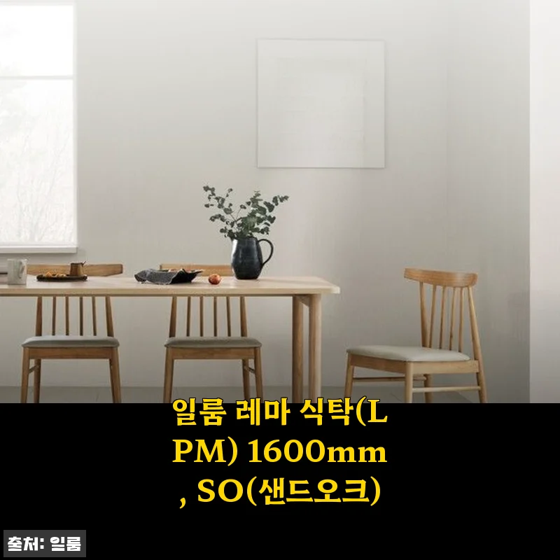 일룸 레마 식탁(LPM) 1600mm SO(샌드오크) 사용후기