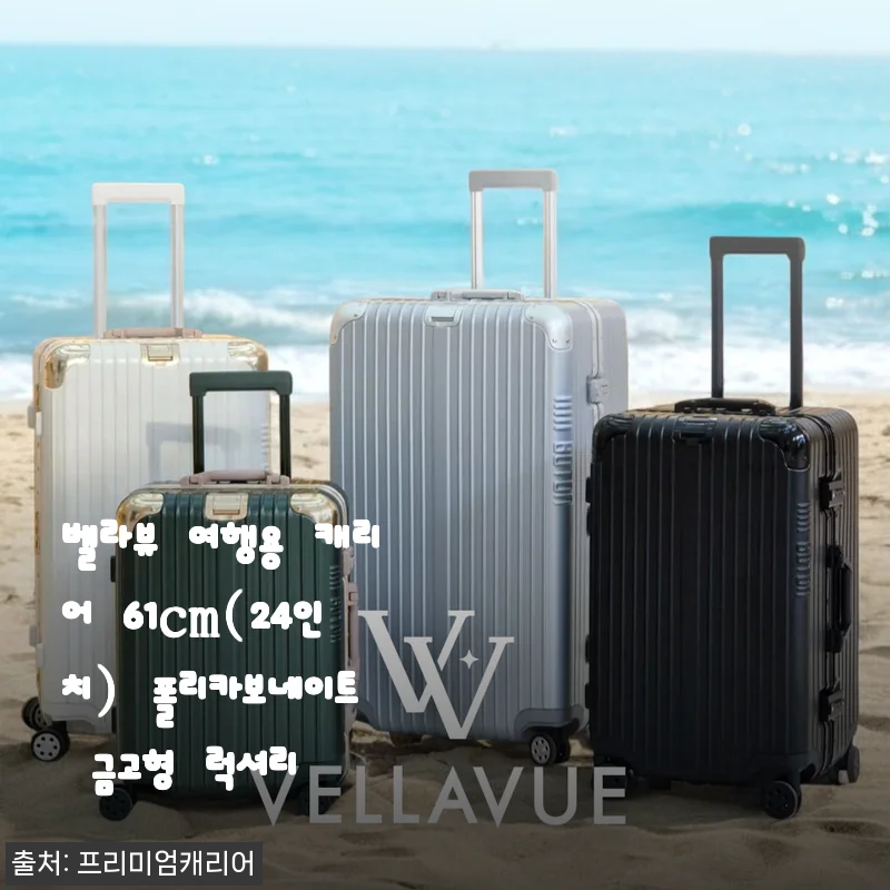 벨라뷰 여행용 캐리어 61cm(24인치) 폴리카보네이트 금고형 럭셔리 사용후기