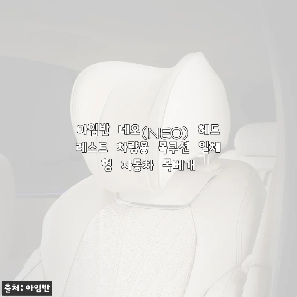 아임반 네오(NEO) 헤드레스트 차량용 목쿠션 일체형 자동차 목베개 사용후기