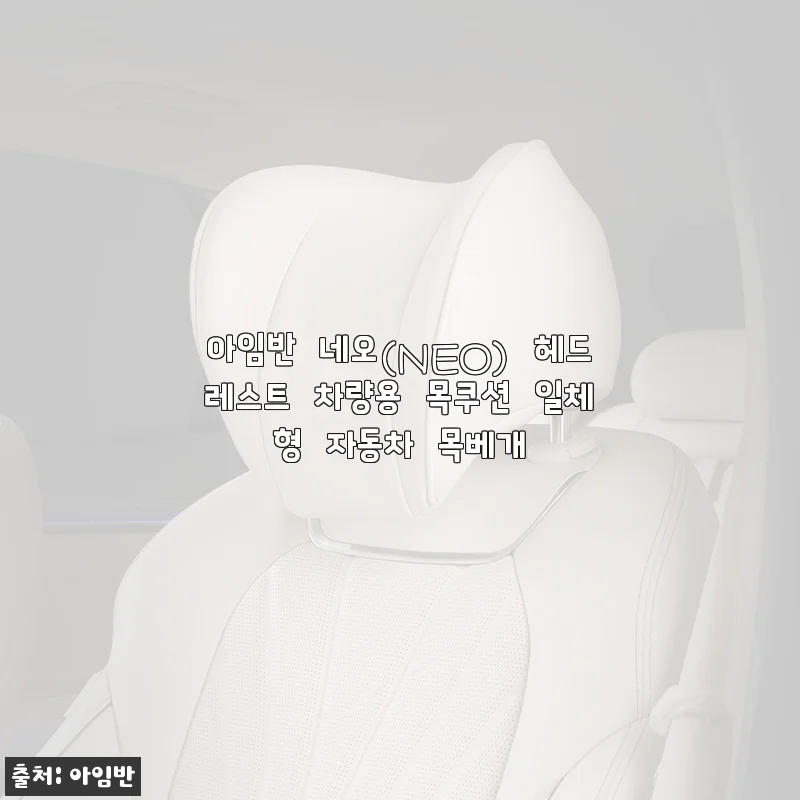 아임반 네오(NEO) 헤드레스트 차량용 목쿠션 일체형 자동차 목베개 사용후기