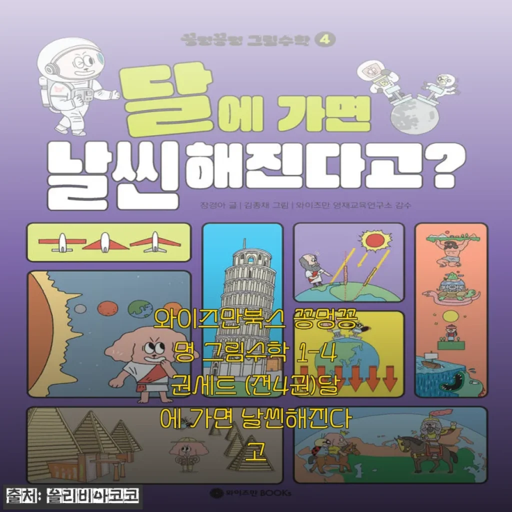 와이즈만북스 꽁멍꽁멍 그림수학 1-4권 세트 사용후기
