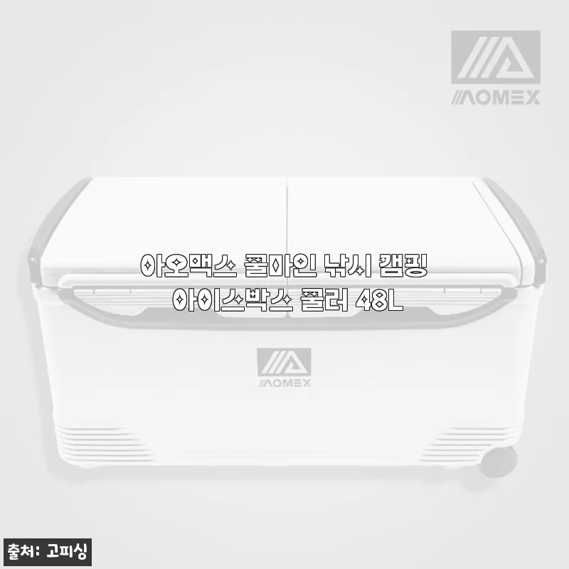 아오맥스 쿨마인 낚시 캠핑 아이스박스 쿨러 48L 사용후기