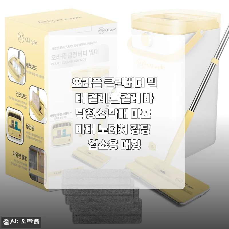 오라플 클린버디 밀대 걸레 사용후기: 물걸레 청소가 이렇게 편할 수 있다니!
