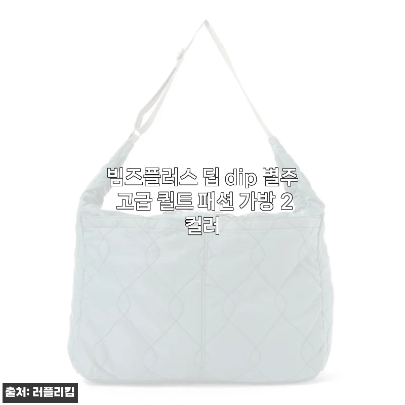 빔즈플러스 딥 dip 별주 고급 퀼트 패션 가방 사용후기