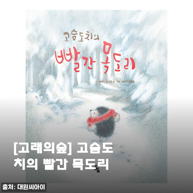 고래의숲 고슴도치의 빨간 목도리, 직접 사용해 본 따뜻한 감성 인형 후기