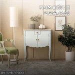 까사홈 비앙카 엔틱 콘솔 수납장 3주 사용기, 입구부터 분위기가 달라졌어요