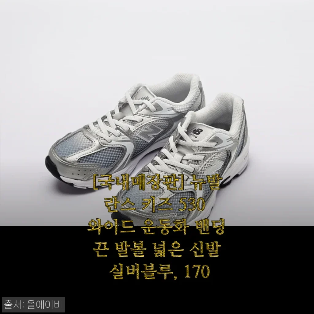 뉴발란스 키즈 530 와이드 실버블루, 아이 발건강까지 생각한 엄마의 솔직 사용기