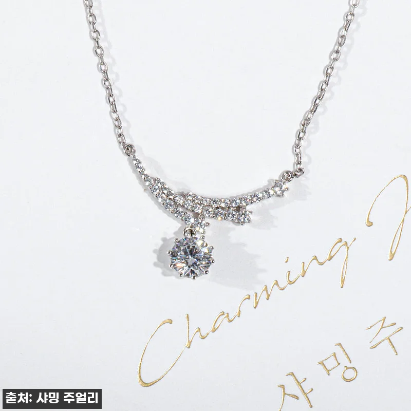 5부 다이아 목걸이 천연 GIA F 관련 이미지 4