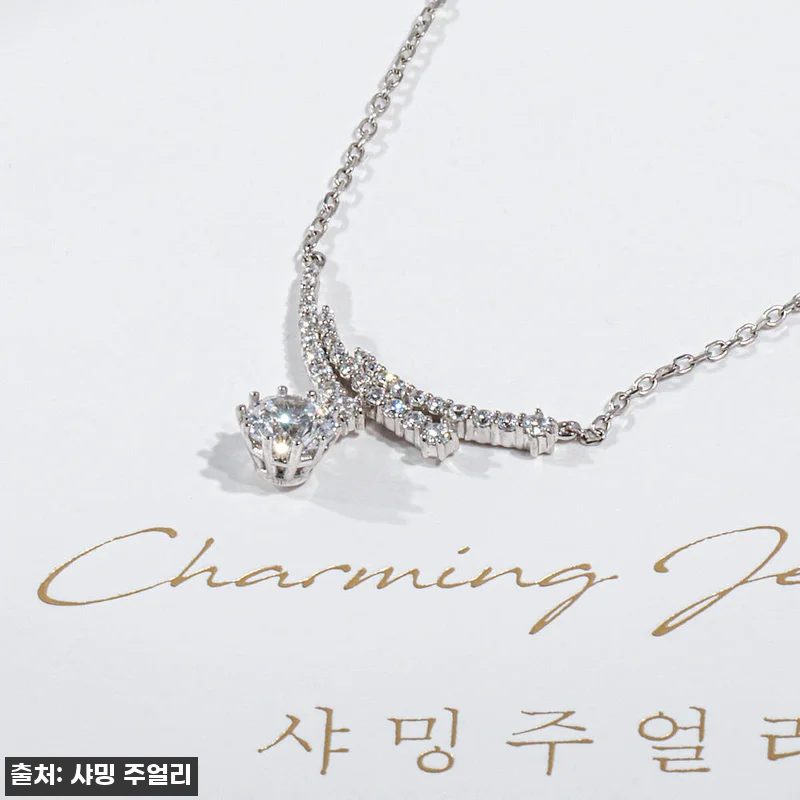 5부 다이아 목걸이 천연 GIA F 관련 이미지 5