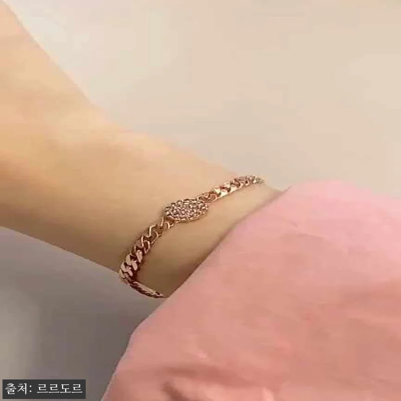 14K 18K 볼드 체인 팔찌 할로우 관련 이미지 8