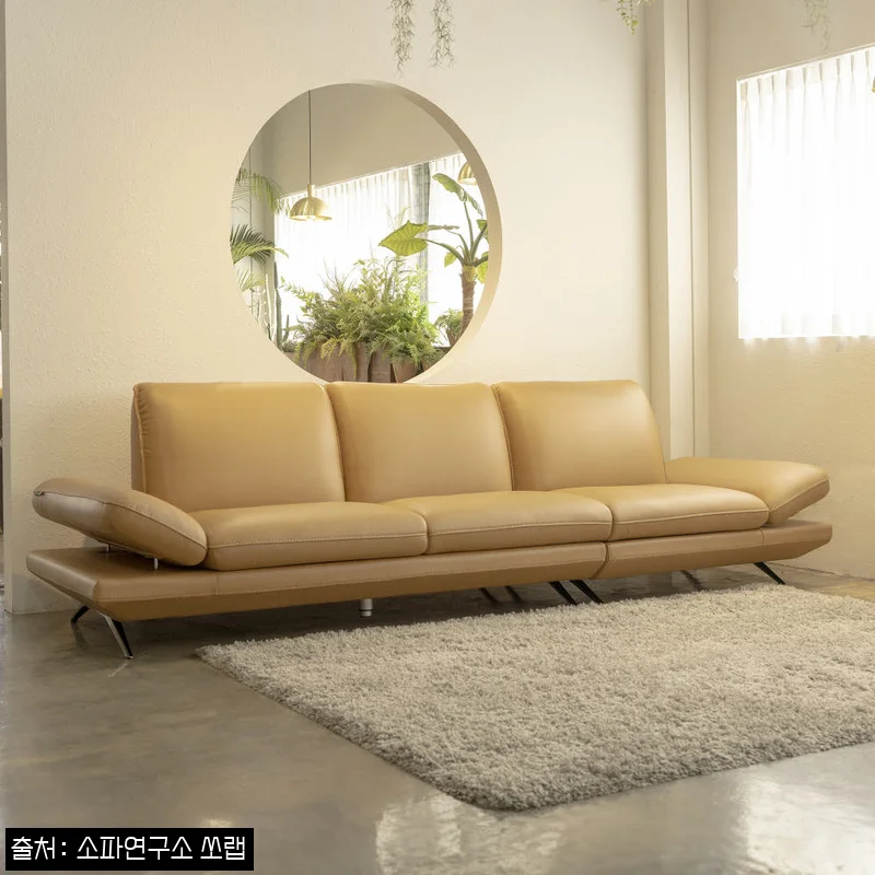 코인 전체 천연면피 통가죽 풀그레인 소프트터치 슈렁큰 4인용 소파, 큰 가구일수록 공식 정보부터 꼼꼼히 본 후기형 구매 가이드