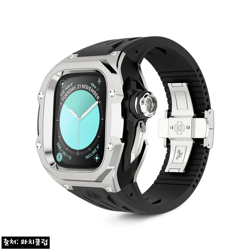 골든컨셉 애플워치 케이스 RSTIII 49mm 오야마 스틸, 사진보다 실물이 더 강렬한 럭셔리 이슈템