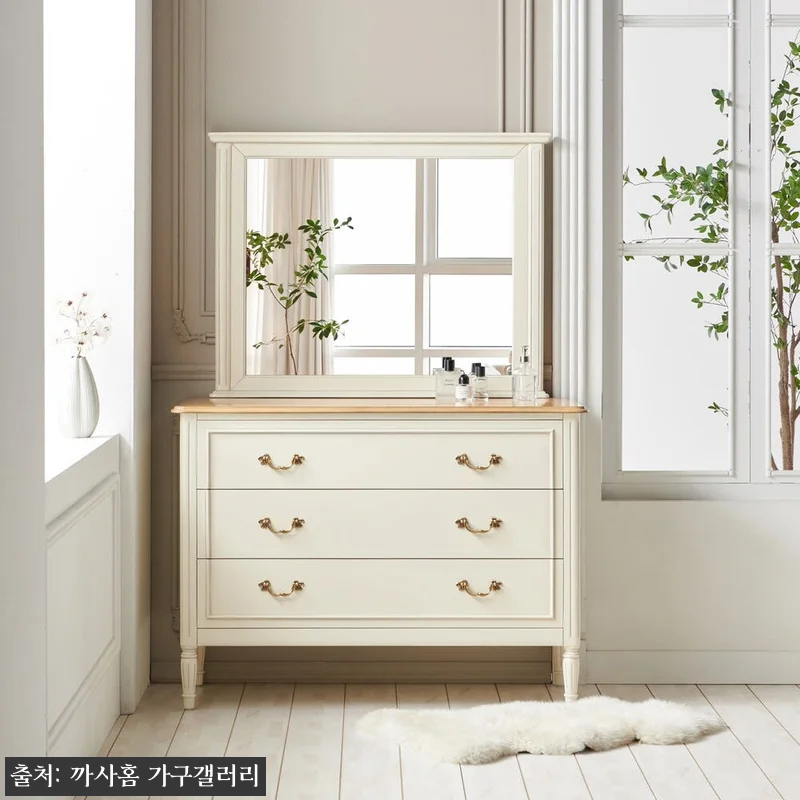 까사홈 헤이미 아이보리 엔틱 원목 서 관련 이미지 1