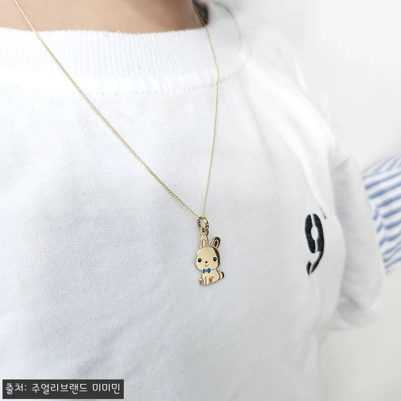 미아방지목걸이 14k 18k 어린이 관련 이미지 2