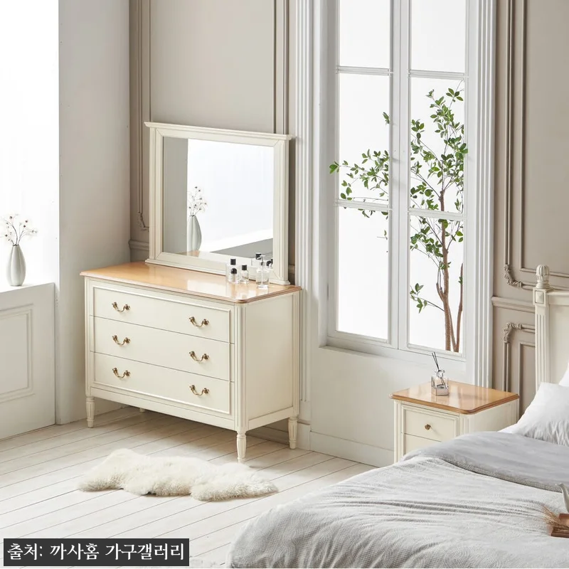 까사홈 헤이미 아이보리 엔틱 원목 서 관련 이미지 2