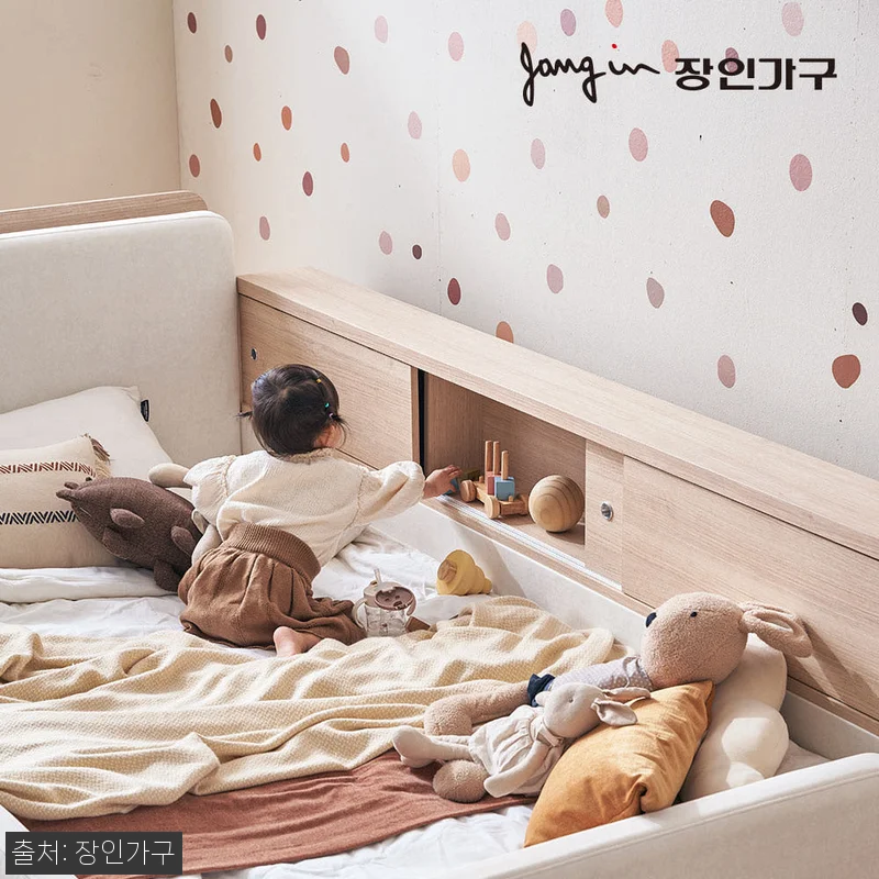 장인가구 하랑 E0 패브릭 LED헤드 저상형 데이베드 패밀리침대 Q + 라텍스탑포켓, 아이와 함께 쓰기 좋은 저상형 침대 후기 9 장인가구 하랑 E0 패브릭 LED헤드 관련 이미지 2