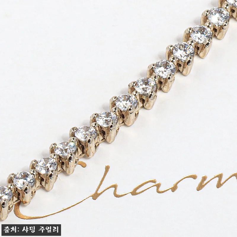 다이아 테니스 팔찌 2미리 랩 3프롱 관련 이미지 3
