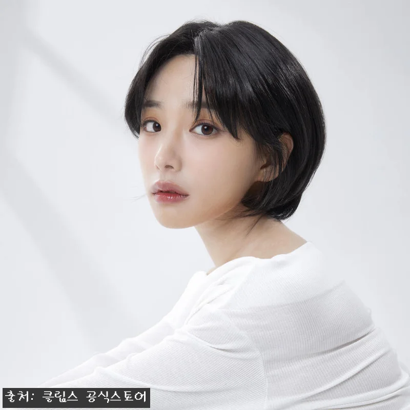 수제통가발 숏단발 사이드뱅 자연스러운 관련 이미지 3