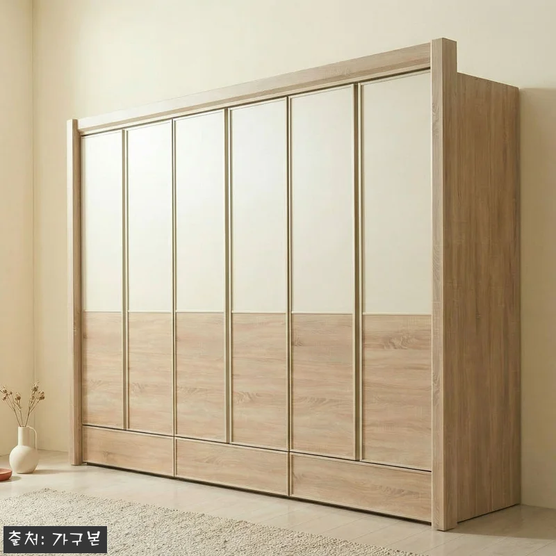 캉 300cm 10자장롱 세트 키높이 관련 이미지 4