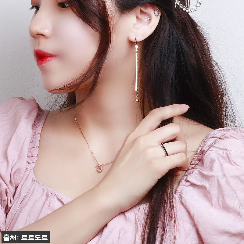 18k 볼드 볼 블랙 큐빅 이터니티 관련 이미지 4