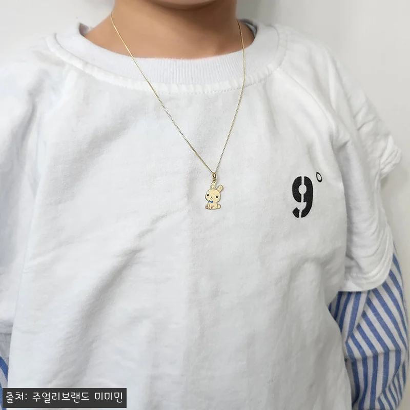 미아방지목걸이 14k 18k 어린이 관련 이미지 4