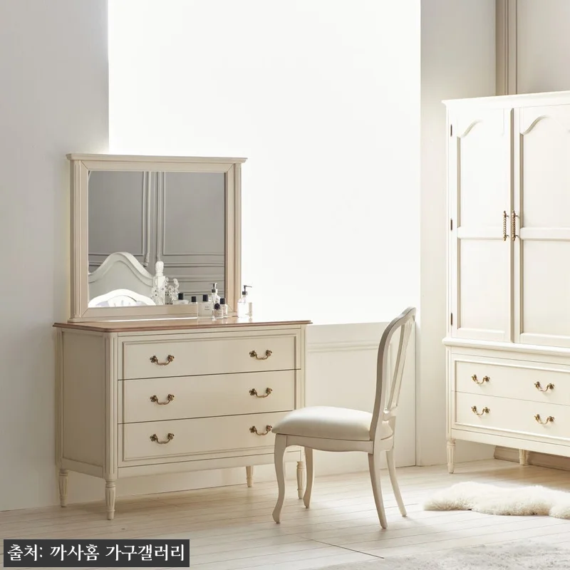 까사홈 헤이미 아이보리 엔틱 원목 서 관련 이미지 4
