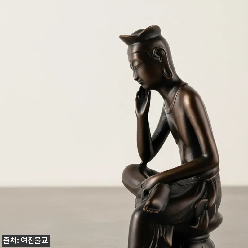 여진불교굿즈 청동 미륵보살 반가사유상 관련 이미지 4