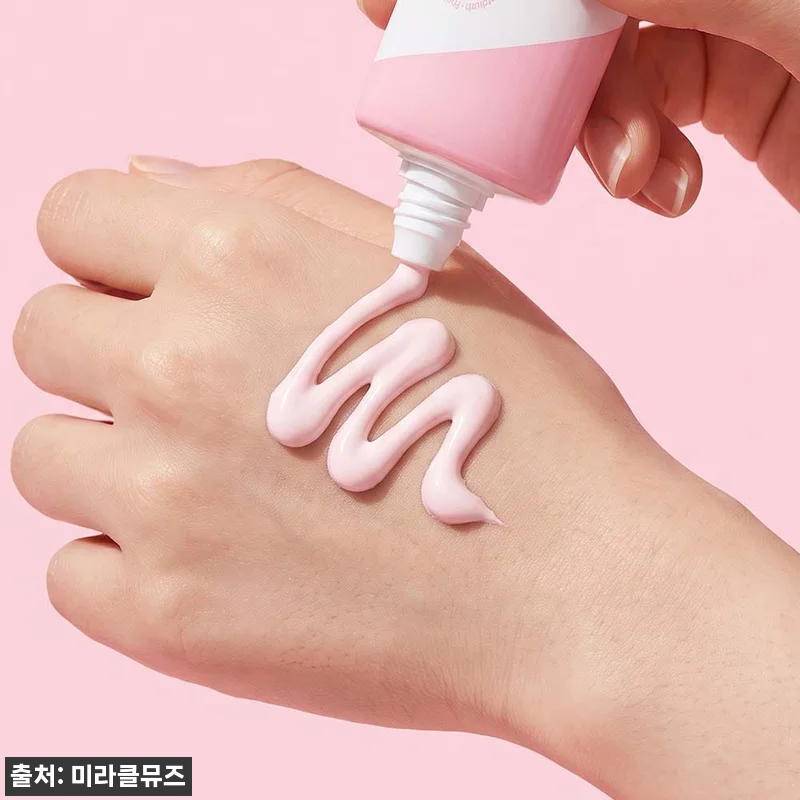 미라클뮤즈 스티바A수분톤업 선크림 2개, 파데프리 메이크업에 잘 어울리는 피치 물광 이슈템 16 미라클뮤즈 스티바A수분톤업 선크림 2 관련 이미지 4