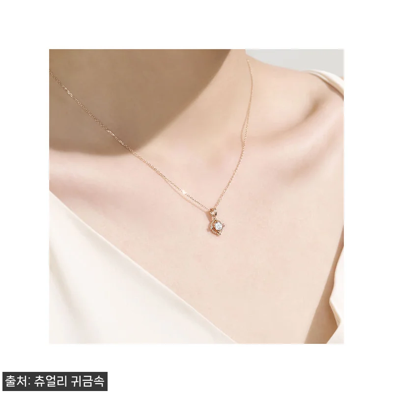 14k 18k 4월탄생석 목걸이 화이 관련 이미지 6