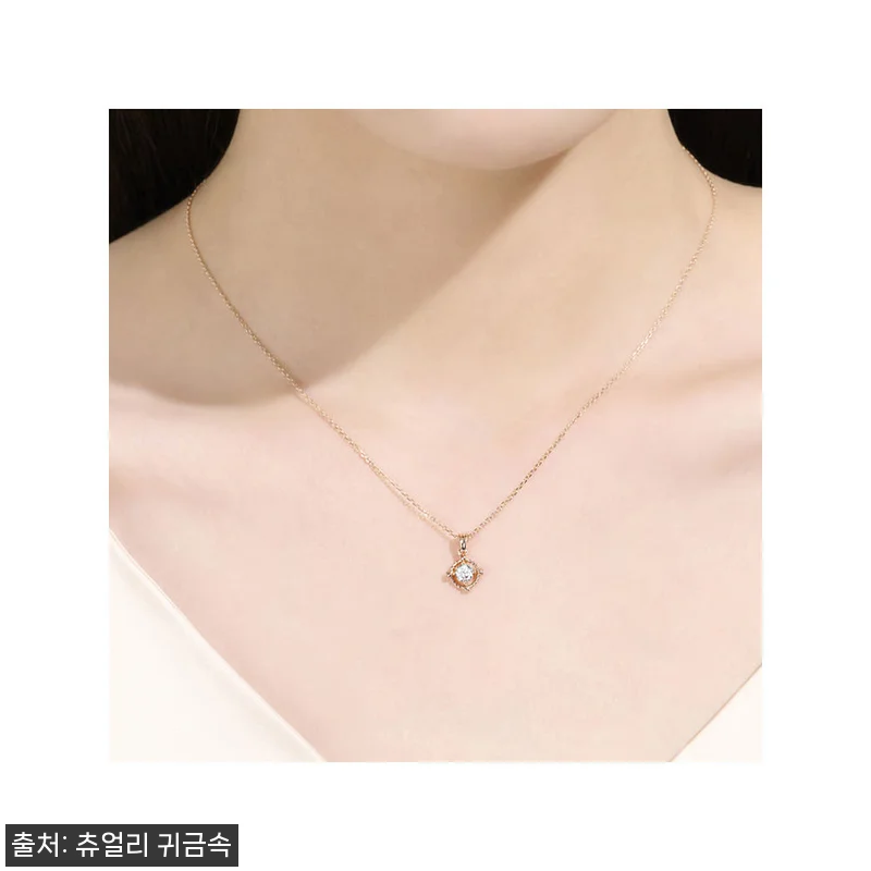 14k 18k 4월탄생석 목걸이 화이 관련 이미지 7
