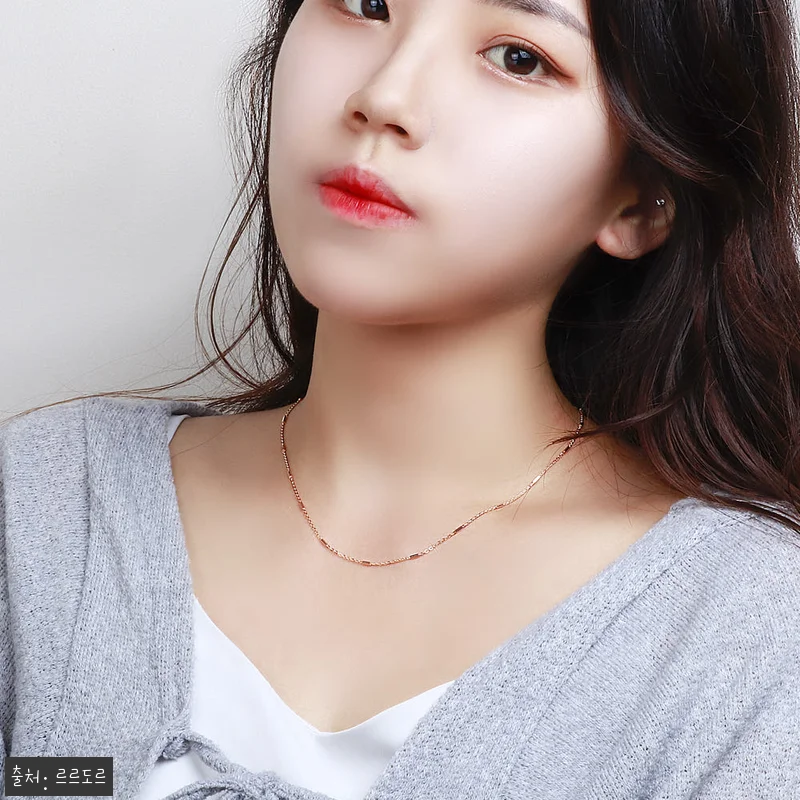 14k 18k 바 체인 줄 목걸이 투 관련 이미지 7