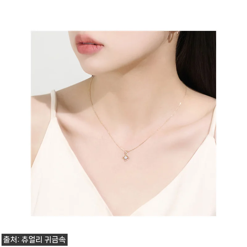 14k 18k 4월탄생석 목걸이 화이 관련 이미지 8