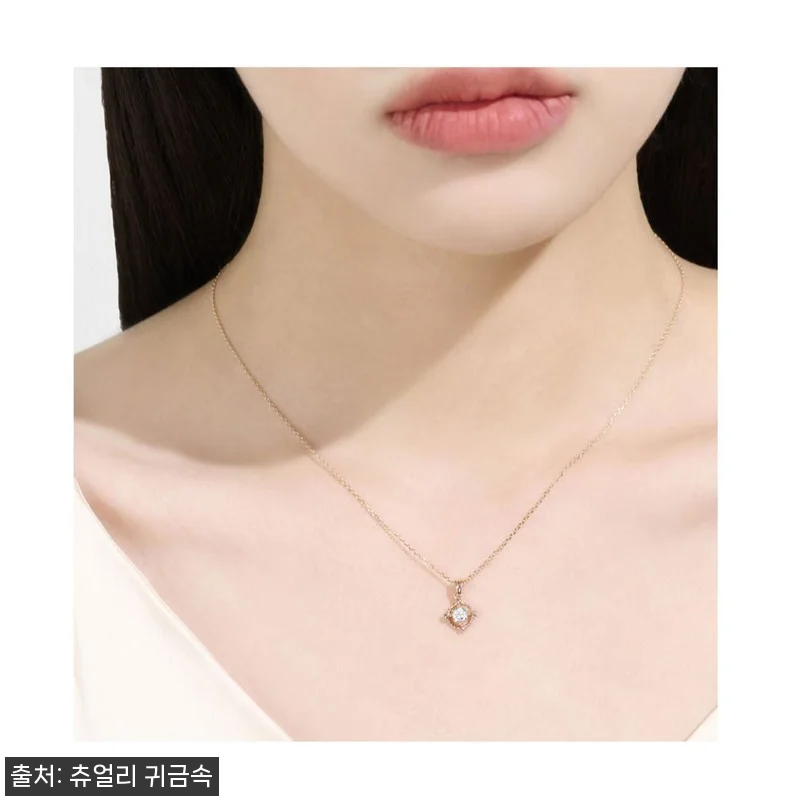 14k 18k 4월탄생석 목걸이 화이 관련 이미지 9
