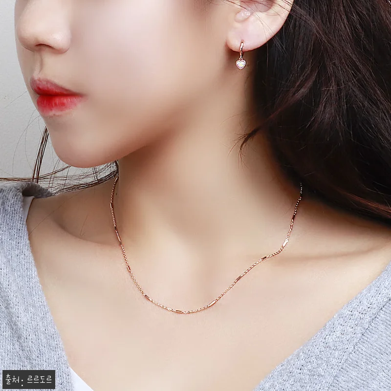 14k 18k 바 체인 줄 목걸이 투 관련 이미지 9