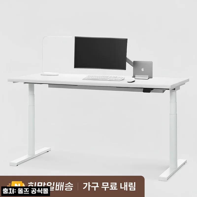 올즈 S1 하이엔드 모션데스크 1400 화이트, 손목 부담과 선 정리까지 생각한 이슈템 후기
